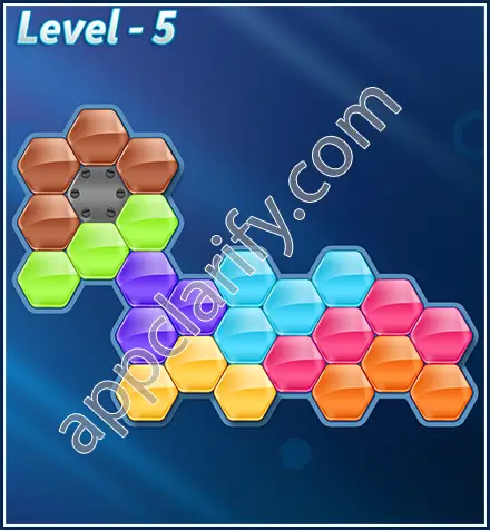 Block! Hexa Puzzle Rotate 7 Holic Level 5 Solution