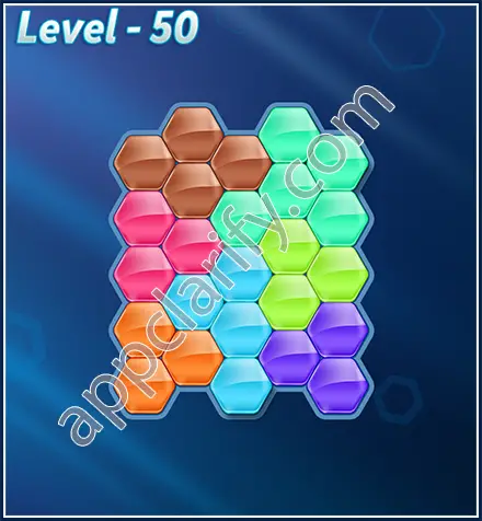 Block! Hexa Puzzle Rotate 7 Holic Level 50 Solution