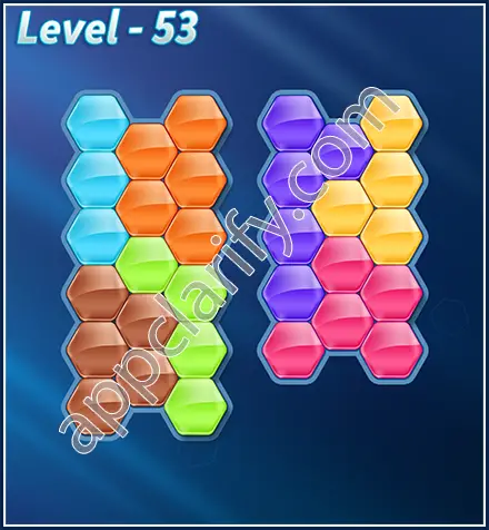 Block! Hexa Puzzle Rotate 7 Holic Level 53 Solution