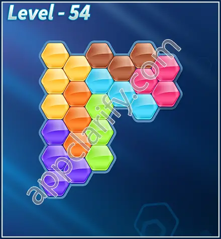 Block! Hexa Puzzle Rotate 7 Holic Level 54 Solution