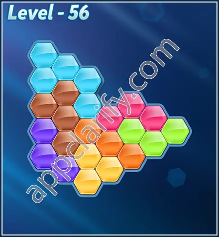 Block! Hexa Puzzle Rotate 7 Holic Level 56 Solution