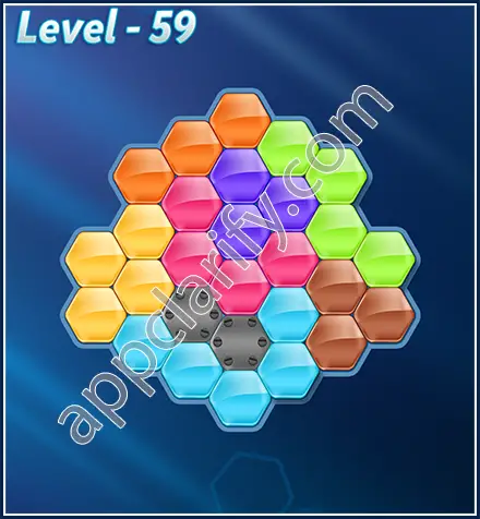 Block! Hexa Puzzle Rotate 7 Holic Level 59 Solution