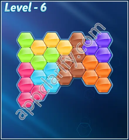 Block! Hexa Puzzle Rotate 7 Holic Level 6 Solution