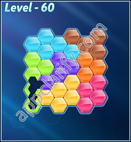 Block! Hexa Puzzle Rotate 7 Holic Level 60 Solution