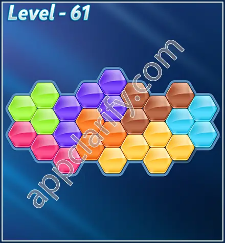 Block! Hexa Puzzle Rotate 7 Holic Level 61 Solution