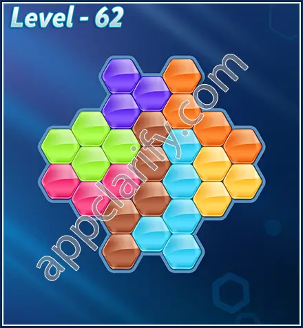 Block! Hexa Puzzle Rotate 7 Holic Level 62 Solution