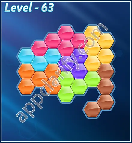 Block! Hexa Puzzle Rotate 7 Holic Level 63 Solution