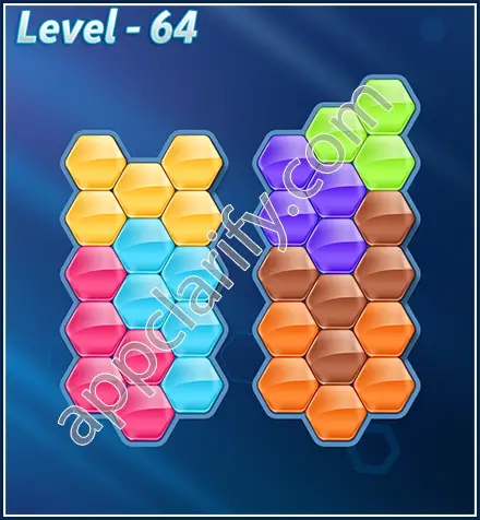 Block! Hexa Puzzle Rotate 7 Holic Level 64 Solution