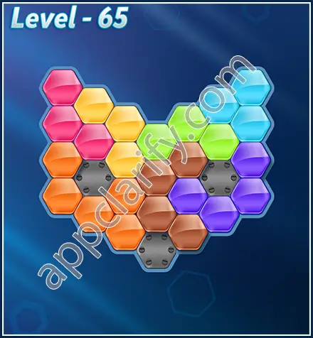 Block! Hexa Puzzle Rotate 7 Holic Level 65 Solution