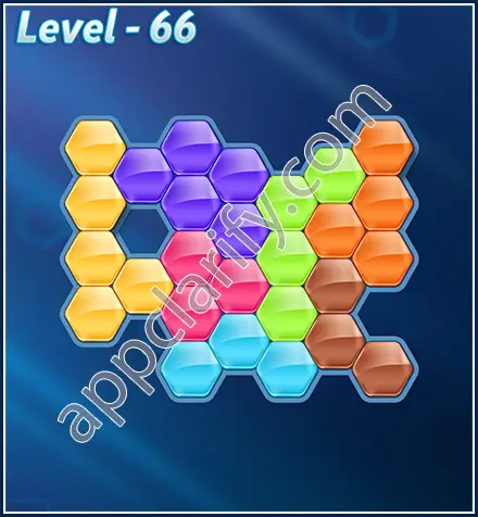 Block! Hexa Puzzle Rotate 7 Holic Level 66 Solution