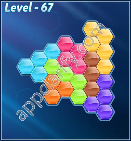 Block! Hexa Puzzle Rotate 7 Holic Level 67 Solution