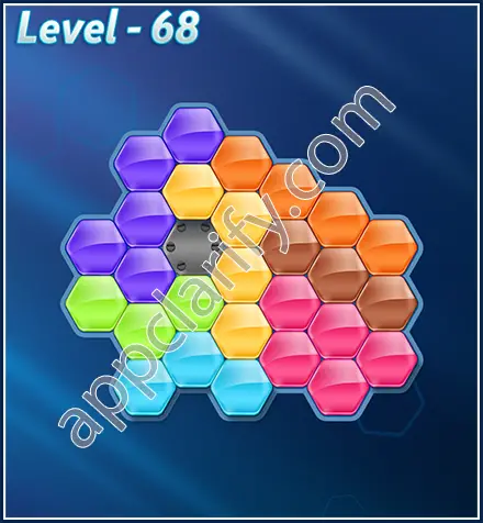 Block! Hexa Puzzle Rotate 7 Holic Level 68 Solution