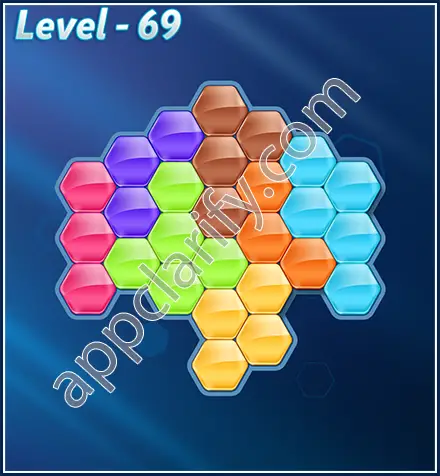 Block! Hexa Puzzle Rotate 7 Holic Level 69 Solution