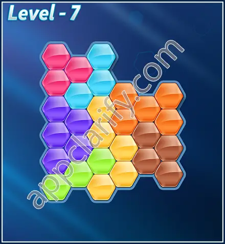 Block! Hexa Puzzle Rotate 7 Holic Level 7 Solution