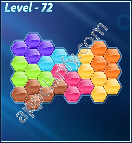 Block! Hexa Puzzle Rotate 7 Holic Level 72 Solution