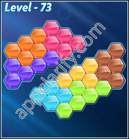 Block! Hexa Puzzle Rotate 7 Holic Level 73 Solution