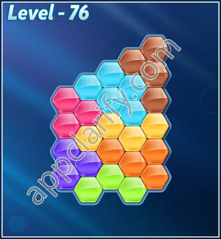 Block! Hexa Puzzle Rotate 7 Holic Level 76 Solution