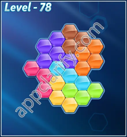Block! Hexa Puzzle Rotate 7 Holic Level 78 Solution