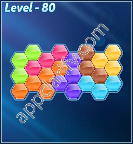 Block! Hexa Puzzle Rotate 7 Holic Level 80 Solution