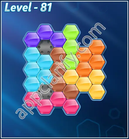 Block! Hexa Puzzle Rotate 7 Holic Level 81 Solution