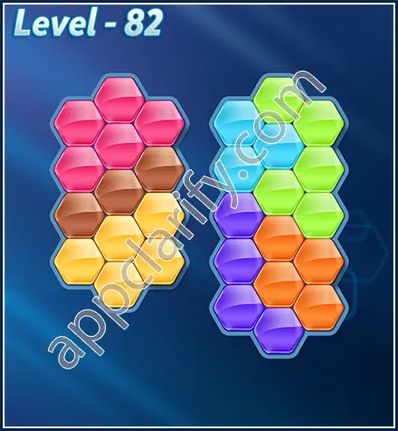 Block! Hexa Puzzle Rotate 7 Holic Level 82 Solution