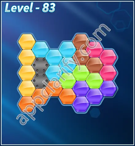 Block! Hexa Puzzle Rotate 7 Holic Level 83 Solution