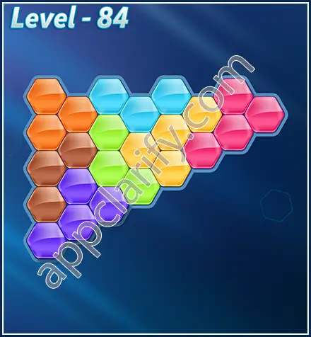 Block! Hexa Puzzle Rotate 7 Holic Level 84 Solution