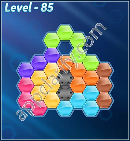 Block! Hexa Puzzle Rotate 7 Holic Level 85 Solution