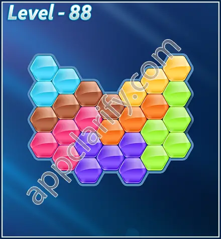 Block! Hexa Puzzle Rotate 7 Holic Level 88 Solution
