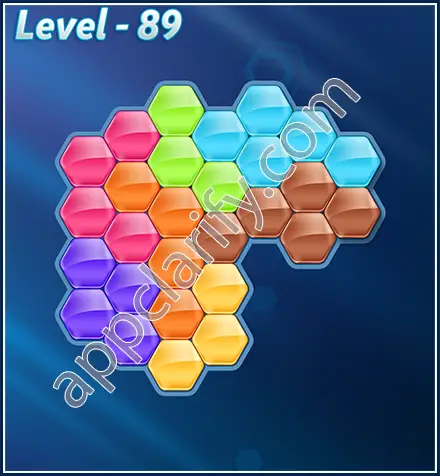 Block! Hexa Puzzle Rotate 7 Holic Level 89 Solution