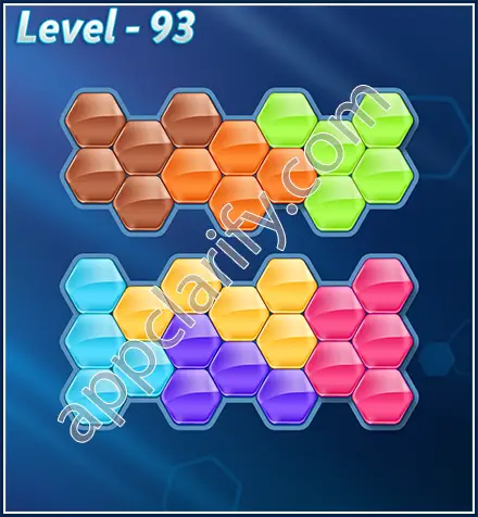 Block! Hexa Puzzle Rotate 7 Holic Level 93 Solution
