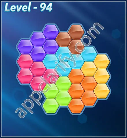 Block! Hexa Puzzle Rotate 7 Holic Level 94 Solution
