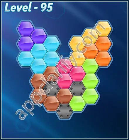 Block! Hexa Puzzle Rotate 7 Holic Level 95 Solution