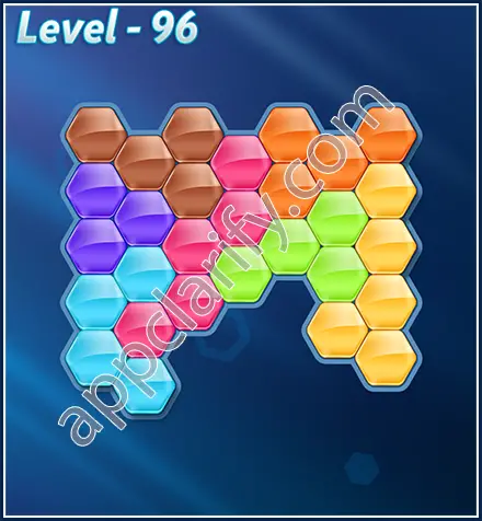 Block! Hexa Puzzle Rotate 7 Holic Level 96 Solution