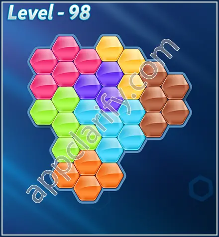 Block! Hexa Puzzle Rotate 7 Holic Level 98 Solution