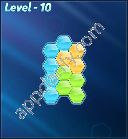 Block! Hexa Puzzle Rotate Beginner Level 10 Solution