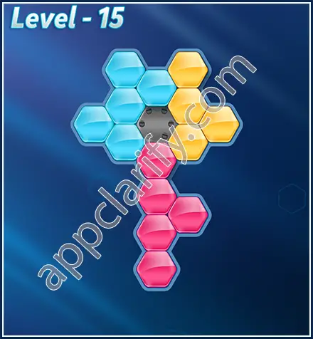 Block! Hexa Puzzle Rotate Beginner Level 15 Solution