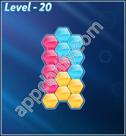 Block! Hexa Puzzle Rotate Beginner Level 20 Solution