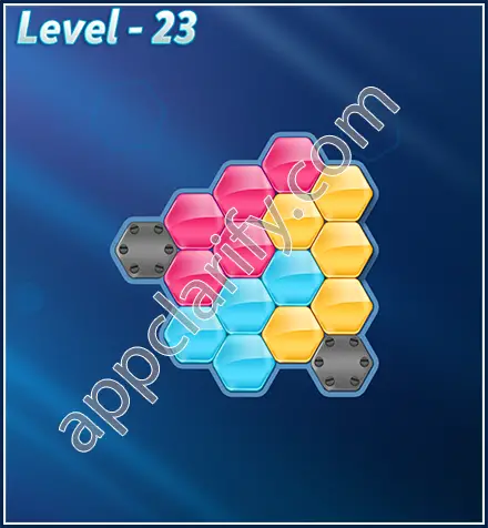 Block! Hexa Puzzle Rotate Beginner Level 23 Solution