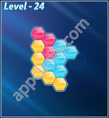 Block! Hexa Puzzle Rotate Beginner Level 24 Solution
