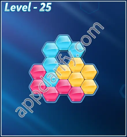 Block! Hexa Puzzle Rotate Beginner Level 25 Solution