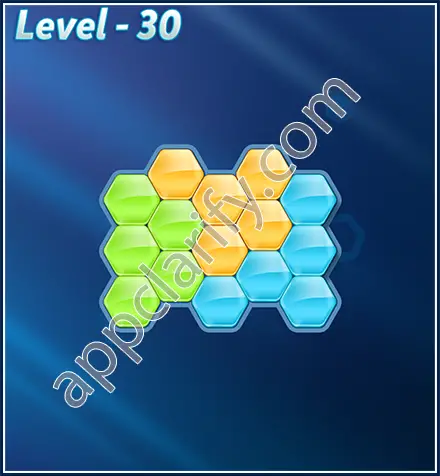 Block! Hexa Puzzle Rotate Beginner Level 30 Solution