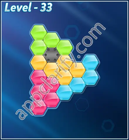 Block! Hexa Puzzle Rotate Beginner Level 33 Solution