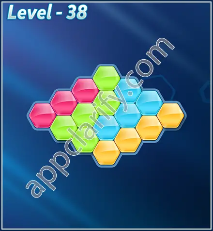 Block! Hexa Puzzle Rotate Beginner Level 38 Solution