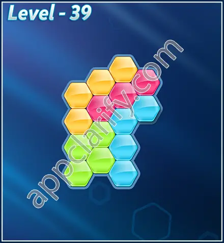 Block! Hexa Puzzle Rotate Beginner Level 39 Solution