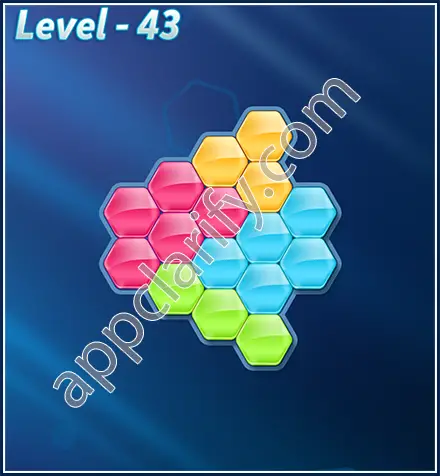 Block! Hexa Puzzle Rotate Beginner Level 43 Solution