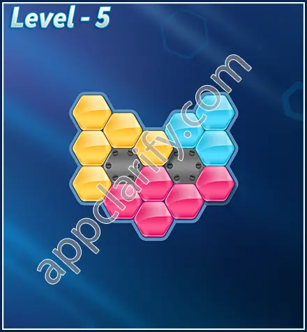 Block! Hexa Puzzle Rotate Beginner Level 5 Solution