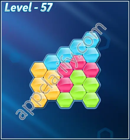 Block! Hexa Puzzle Rotate Beginner Level 57 Solution