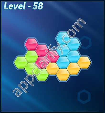 Block! Hexa Puzzle Rotate Beginner Level 58 Solution