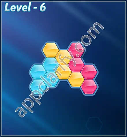 Block! Hexa Puzzle Rotate Beginner Level 6 Solution